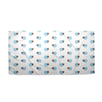 Ručník Modré ovce: 50x100 cm