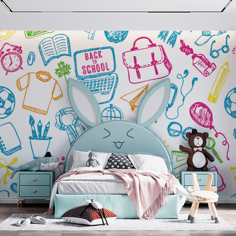 Tapeta Barevná škola: 125x75 cm