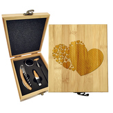 Dárková sada na víno Srdce: 147×168×49 mm