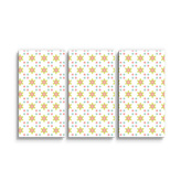 Obraz - 3-dílný Barevné kytičky: 120x80 cm