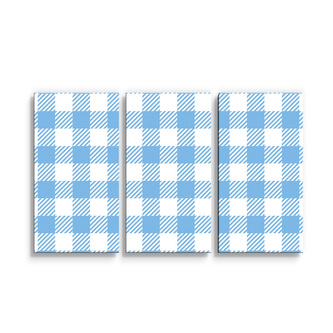 Obraz - 3-dílný Košilový vzor: 120x80 cm