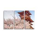 Obraz - 3-dílný Čínská věžička: 120x80 cm