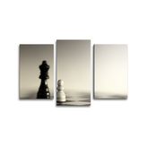 Obraz - 3-dílný Šachy: 75x50 cm