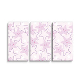 Obraz - 3-dílný Veselé hvězdy: 120x80 cm