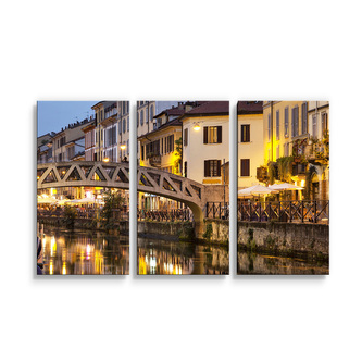 Obraz - 3-dílný Město: 120x80 cm