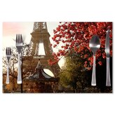 Prostírání Eiffelova věž a červený strom: 40x30cm