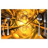 Prostírání Žlutá abstrakce: 40x30cm