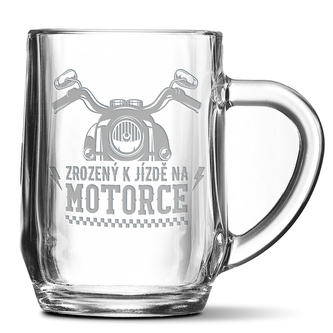 Půllitr Zrozený k jízdě na motorce: 0,5