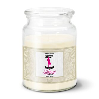 Svíčka Nesnáším být sexy, ale jsem šéfová: 500 g 