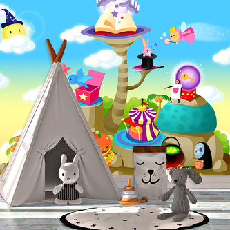 Tapeta Pohádkový svět: 336x220 cm