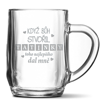 Půllitr Když Bůh stvořil tatínky: 0,5