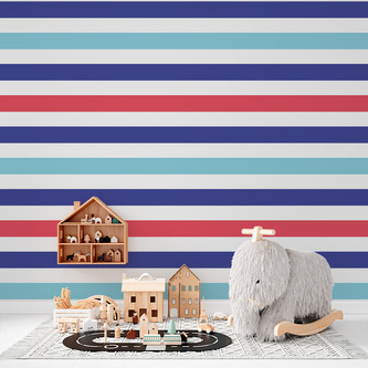 Tapeta Barevné veselé pruhy: 336x220 cm