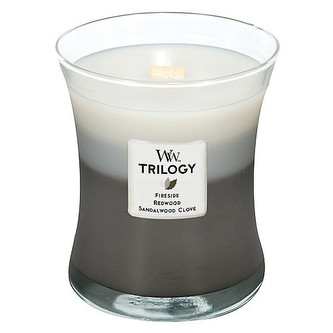 WoodWick Vonná svíčka Trilogy Warm Woods 275 g unisex