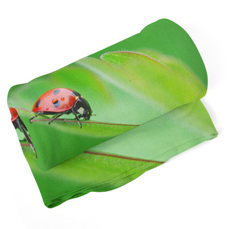 Deka Beruška na listě: 190x140 cm