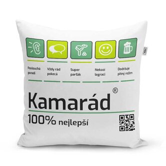 Polštář Kamarád: 40x40 cm