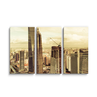 Obraz - 3-dílný Mrakodrapy 4: 120x80 cm