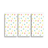 Obraz - 3-dílný Zmrzlinky s muffiny: 120x80 cm