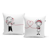 Polštáře On a ona 2: 2ks 40x40 cm