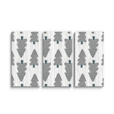 Obraz - 3-dílný Šedé stromky: 120x80 cm