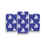 Obraz - 3-dílný Bílé lodě: 75x50 cm