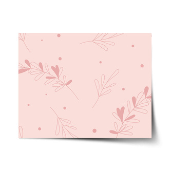 Plakát Růžové lístky: 120x80 cm