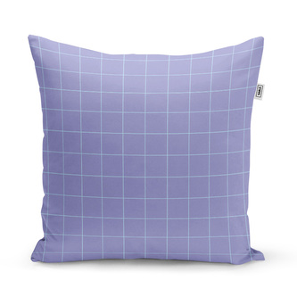 Polštář Čtvercový vzor fialové: 60x60 cm