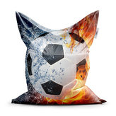Sedací vak Fotbalový míč: 150x100 cm