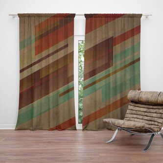 Závěs Hnědá abstrakce: 2ks 140x250cm Závěs Hnědá abstrakce: 2ks 140x250cm