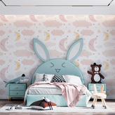 Tapeta Měsíčky a obláčky : 336x220 cm