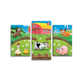 Obraz - 3-dílný Farma: 75x50 cm