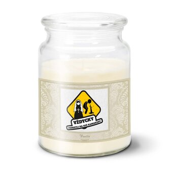 Svíčka Vždycky pamatuj na svoje kamarády: 500 g 