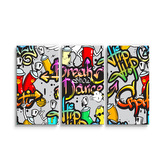 Obraz - 3-dílný Graffiti: 120x80 cm