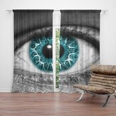 Závěs Modré oko: 2ks 140x250cm