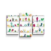 Obraz - 3-dílný Ptáčci: 75x50 cm