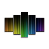 Obraz - 5-dílný Duhová záře: 125x90 cm