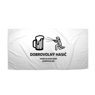 Ručník Dobrovolný hasič: 70x140 cm Ručník Dobrovolný hasič: 70x140 cm