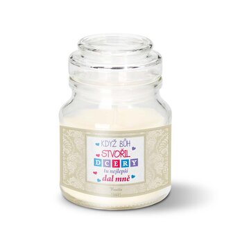 Svíčka Když Bůh stvořil dcery: 120 g