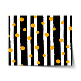 Plakát Pruhy a puntíky: 120x80 cm