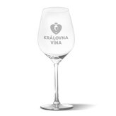 Sklenička na víno Královna vína: 49 cl