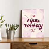 Dárková cedulka Tým nevěsty: 30x40 cm