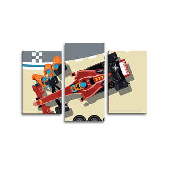 Obraz - 3-dílný Formule: 75x50 cm