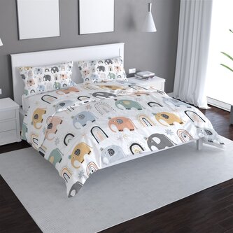 Povlečení Animovaní sloni: 140x220 / 90x70 Povlečení Animovaní sloni: 140x220 / 90x70