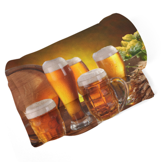 Deka Sklenice s pivem: 190x140 cm