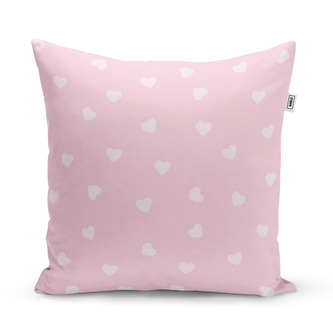 Polštář Růžová srdíčka: 40x40 cm