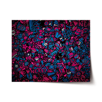 Plakát Kreslené obrázky: 120x80 cm