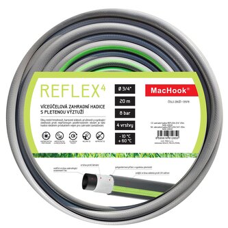 zahradní hadice REFLEX4 3/4" 20m šedo-zelená