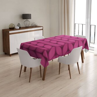 Ubrus Pletení ve fuchsiové barvě: 130x170 cm Ubrus Pletení ve fuchsiové barvě: 130x170 cm
