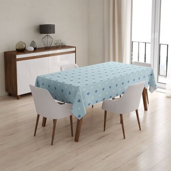 Ubrus Srdce na modré: 130x170 cm