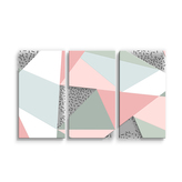 Obraz - 3-dílný Obrazce v něžných barvách: 120x80 cm