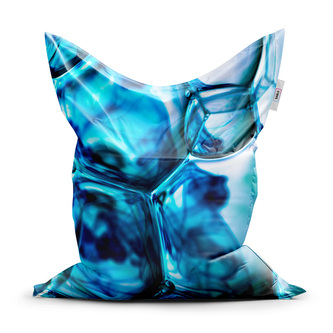 Sedací vak Modré bubliny: 150x100 cm